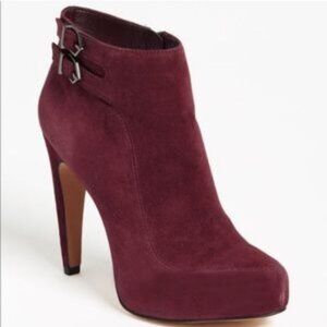 Sam Edelman | Kit Brit Burgundy Suede Boots 7